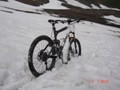 Schnee und ein Bike....